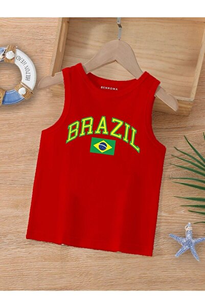 BENROMA CRTANI LIK ŠTAMPANA DEČIJA MAJICA BEZ RUKAVA