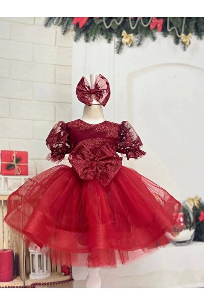 Nissa Bordo Kız Çocuk Elbisesi