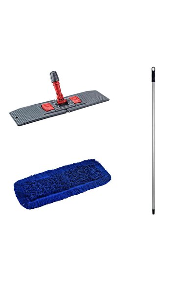 COD-EX Orlon Nemli Palet Tablet Toz Toplama Statik Mop Takımı Seti- Mavi - 40...
