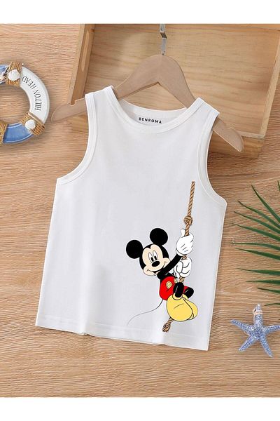 BENROMA 1 tricou este un cadou pentru achiziții de 6 și mai sus în coș - Tricou fără mâneci pentru copii cu imprimeu cu personaje de desene animate