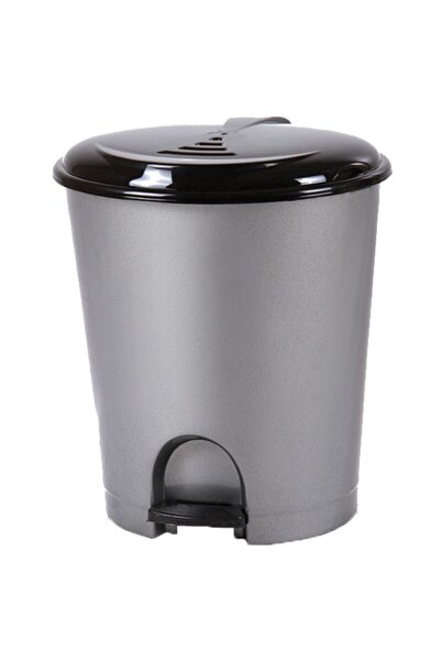 Genel Markalar Plastik Pedallı Basmalı Açılır Kapak Çöp Kutusu Kovası / 12 Li...