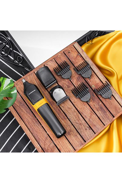 Olsenmark 3 In 1 Men's Grooming Set Omtr4114 Hair Trimmer, Nose Trimmer, Foil Shaver, Works 120 Minutes,