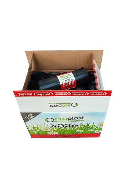 ECOPLAST Oversized Garbage Bag Bag - 90 Liters - 80X110 cm / 20 Rolls of 10