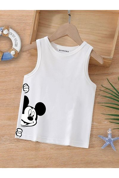 BENROMA 1 tricou este un cadou pentru achiziții de 6 și mai sus în coș - tricou imprimat fără mâneci pentru copii