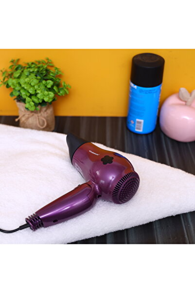 Olsenmark 1200w Travel Hair Dryer | 2 Speed, Heat Control, Foldable Handle, Frizz-free Salon Style