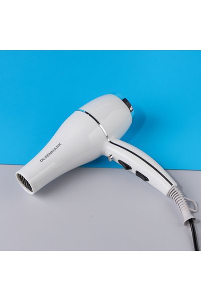 Olsenmark Professional Hair Dryer - Concentrator - Cold Shot - 2 Speeds & 3 Temperatures