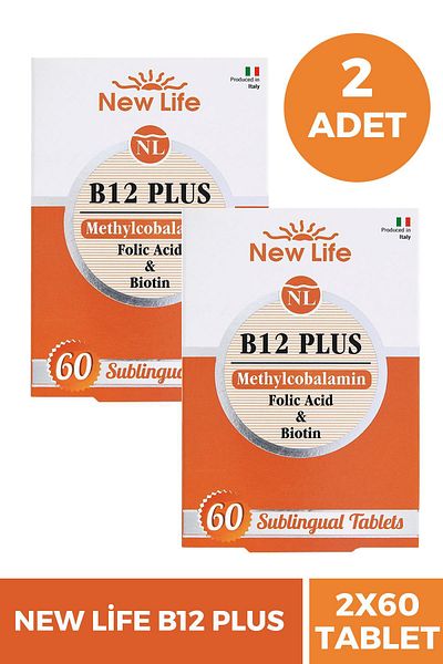 New Life B12 Plus Methylcobalamin 60 Tablets 2 Pieces