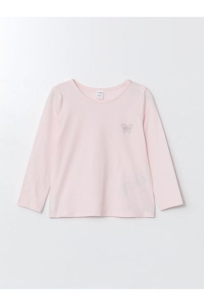 LC Waikiki Crew Neck Printed Girls' T-Shirt - S5G251Z1