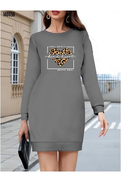 Kokosh moda Γυναικεία μπλούζα με μακρυμάνικο μοτίβο με λαιμόκοψη από βισκόζη δύο κλωστών