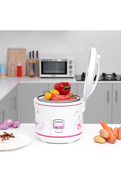Olsenmark Rice Cooker, 2.2L | 3 In 1 - Non-Stick Cooking Pot