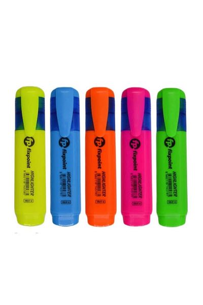 FixPoint Highlighter Pen Mixed Color (8 Pcs)