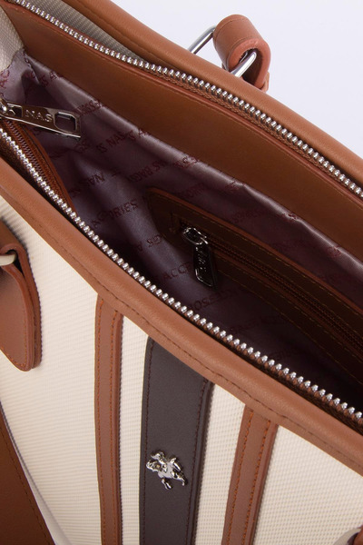 Nas Bag Sport Style Stylish Women's Shoulder Bag - Adjustable Strap, Cream Tan Brown