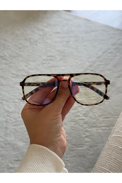 RoseandRoses Bronette Blue Leopard Pattern Optical Light Protective Glasses