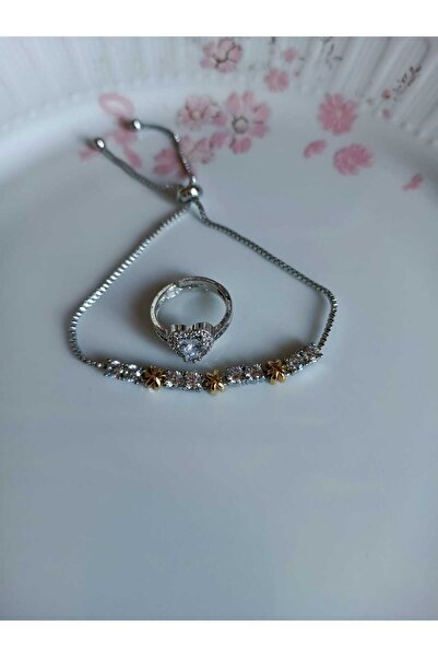 JUPİTER HOME Çelik Pandora,s Su Yolu Bileklik Ve Yüzük Seti 14 Şubat Sevgililer Günü Dogum Günü