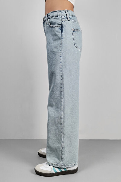 CEDY DENIM High Quality Girl's High Waist 100% Cotton Palazzo Jean Pants