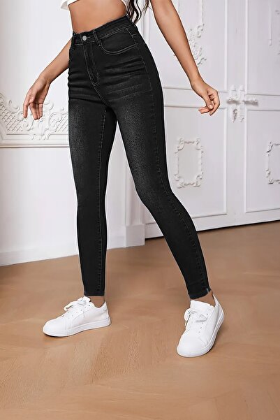 CEDY DENIM Women's Light Lycra Skinny Fit Trousers with Leg Detail
