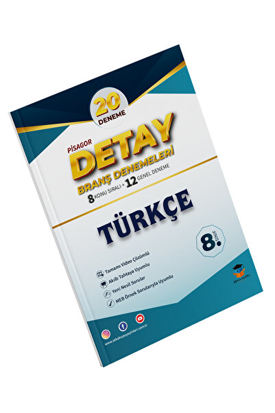 Zeka Küpü Yayınları PİSAGOR DETAY 20'Lİ TÜRKÇE BRANŞ DENEMESİ