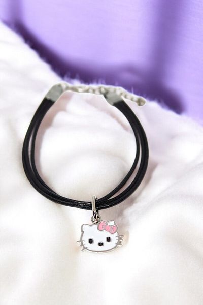 MakeWell Saturn Hello Kity Kuromi Cherry Design Real Leather Children's Junior Bracelet