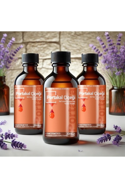 Cem Cosmetics Portakaklçiçeğipremium Oda Kokusu 3'lü Set X 30ml Buhardanlık D...