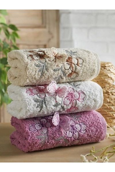 Suvida Cotton Set of 3 - Hand, Face, Kitchen and Towel Named Dowry Seiti