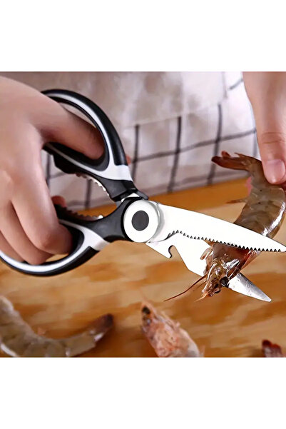 RED KİTCHEN Paslanmaz Çelik Mutfak Makası - Ağır Hizmet Çok Amaçlı Pişirme Ma...