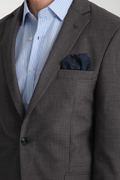 Frappoli Ανδρικό μπουφάν Pieros Anthracite Cotton Blended Slim Fit Slim Fit Four Seasons Blazer