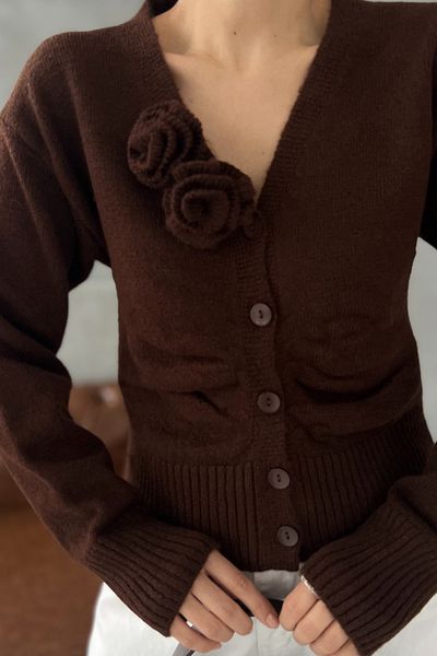 Seda Yalçın Atelier Coffee Rose Apparatus Knitwear Cardigan