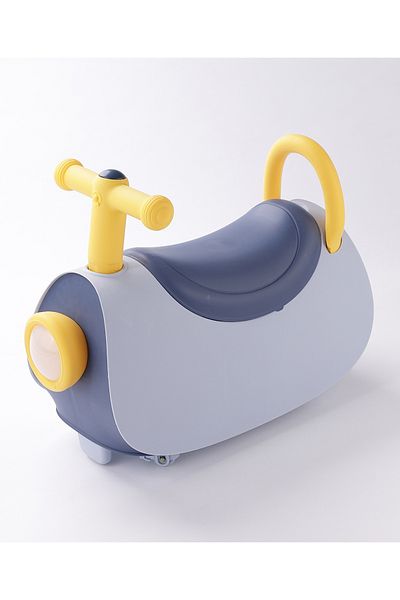 Fab N Funky سكوتر أزرق أنيق ديناميكي هوائي، يمكن الركوب عليه يدويًا للأطفال من سن 2 إلى 5 سنوات