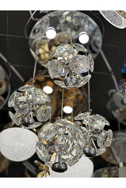 Led 4 SARKIT KRİSTAL LÜX LED AVİZE 2025 MODEL