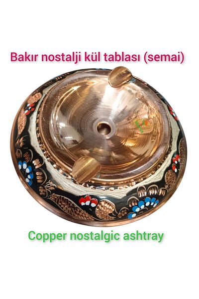 SAFİR ÇAY KAZANLARI 2 Nostalgic Copper Ashtrays - Hicivli Ashtray