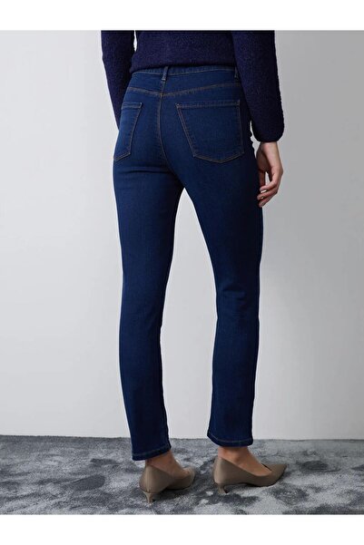 LC Waikiki LCWAIKIKI Classic İndigo Straight Fit Kadın Jean Pantolon