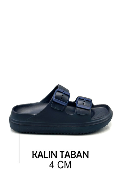 Moda Anna Сині легкі літні капці Eva - з подвійною застібкою для пляжу та басейну