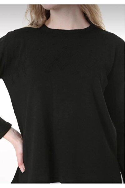 Yakalaa Γυναικείο πλεκτό πουλόβερ με μοτίβο με λαιμόκοψη