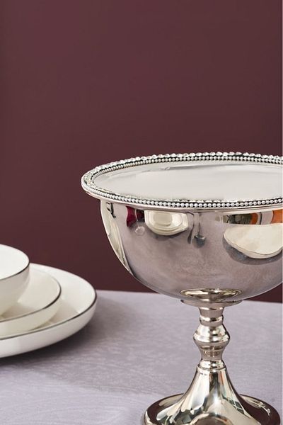 Karaca Home Majesty Footed Decorative Bowl 21 X 20.5 cm