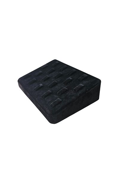 ÖZER KUTU Suede Ring with 18 Tabs and Tab - Rectangular Design