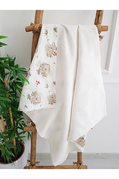 ilkimbebe Koala Muslin Pique Double Layer Baby Blanket 85X90