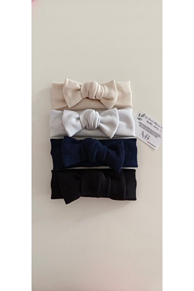 nisbutik aksesuar Nisbutikaksesuar 4-Piece Baby Girl Bandana Set, Gift Bandana Set