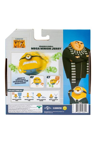 Minions Despicable Me 59305 Despicable Me 4: Fast Rolling Mega Jerry, Multicoloured