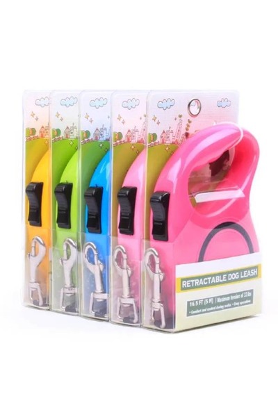 Sihirlicin Otomatik Makaralı Kedi Köpek Gezi Tasması 3 Metre