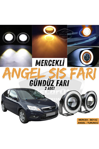 ŞüsCarOto Aksesuar Ford Focus 2.5 2009-2011 Uyumlu Mercekli Angel Sis Farı Me...