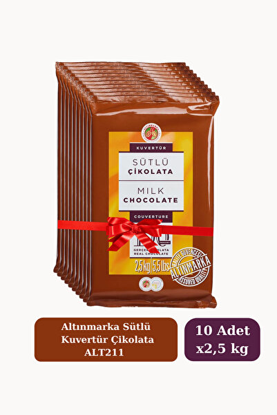 Altınmarka Sütlü Kuvertür Çikolata 2,5 Kg Alt211 10'LU PAKET