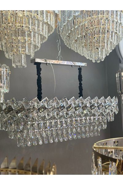Led Oval Crystal Luxury Room Chandelier