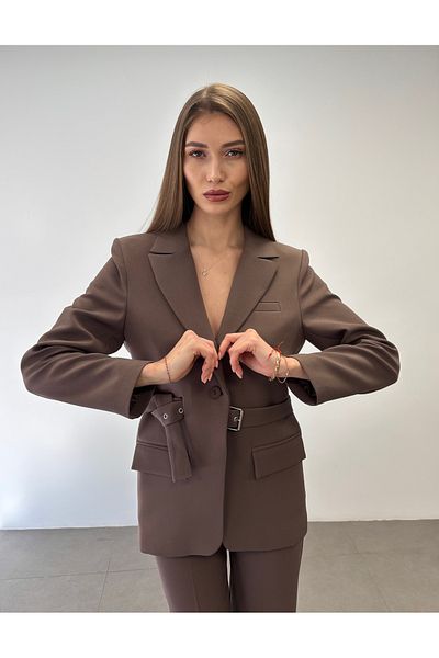 ossons Belted Jacket Suit
