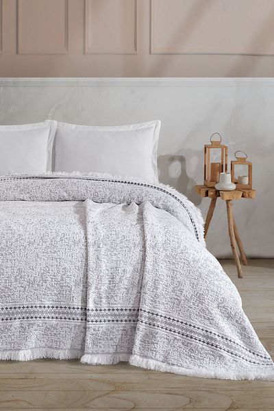 BİRHOME Comfort Blanket Double 220X240 cm (Grey)