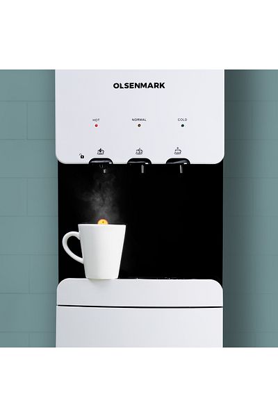 Olsenmark Water Dispenser with Refrigerator, Hot/ Cold/ Warm Function | OMWD1629