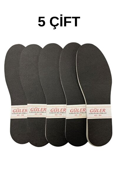 Genel Markalar Ayakkabı İç Tabanlık Astarı Petli. Siyah. 5 Çift. 43-44