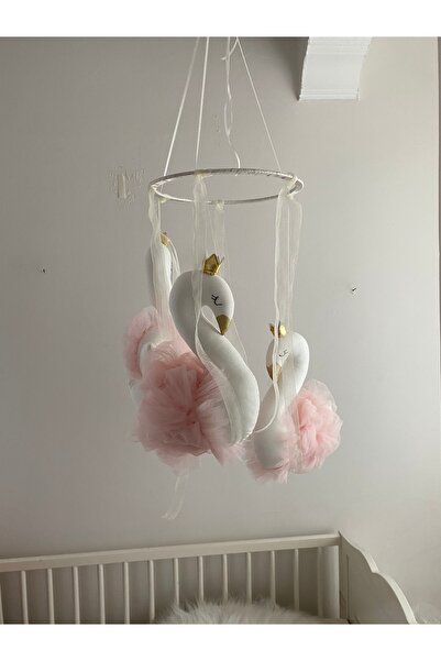 minibellababy Kuğu Aksesuar Dönence Kuğu Dekor Çocuk Odası Dekoru