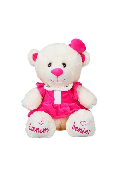 CPU ELEKTRONİK Sitting Plush Bear in Dress 40 cm
