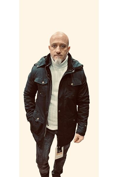 DYNAMO Men's Black Hooded Fur Lined Waterproof Coated Thick Coat