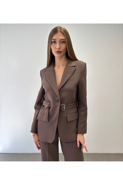 ossons Belted Jacket Suit